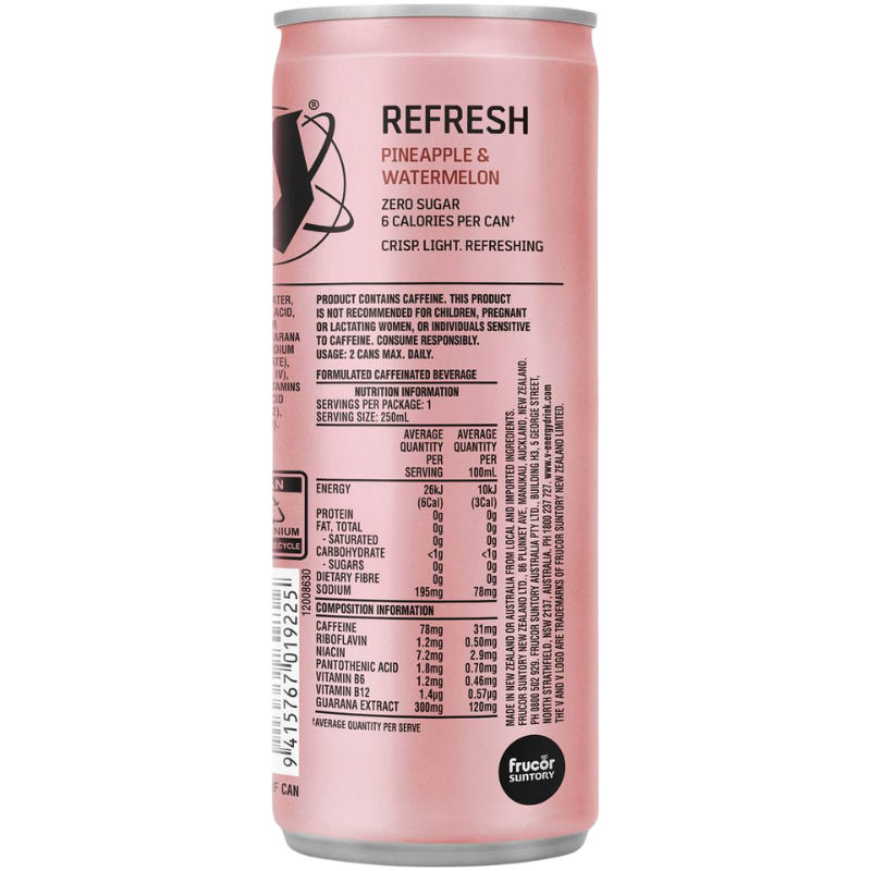 V Refresh Pineapple Watermelon 250ml - Image 2